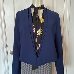 White | Black Navy Blazer